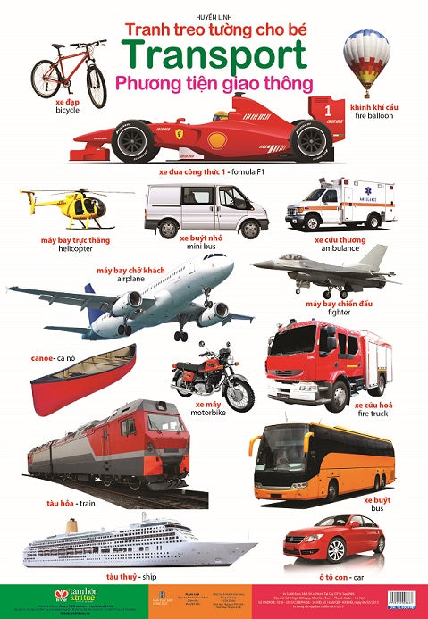 Transport Vietnamese/English Bilingual Poster