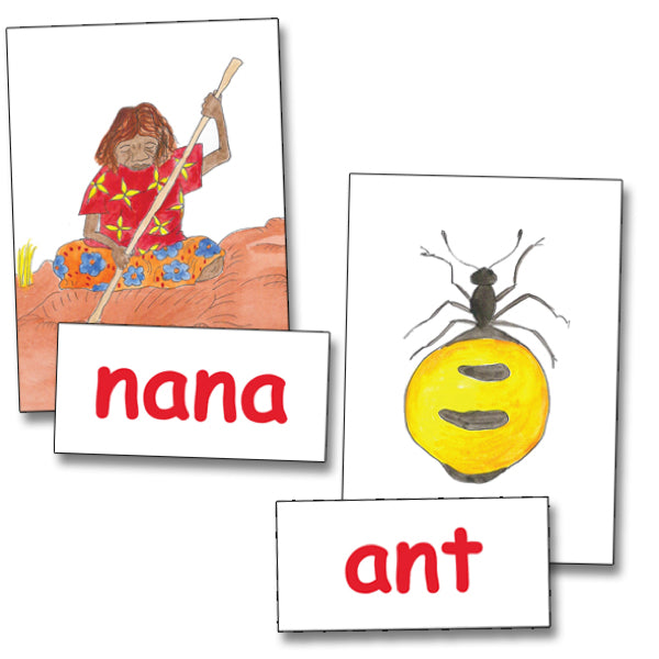 10 Colour Picture Cards and 10 Matching Big Red Words